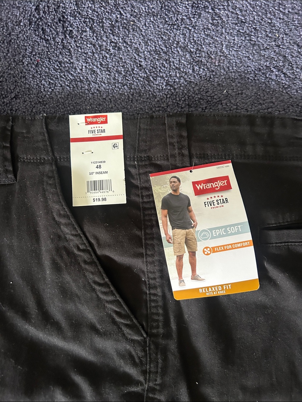 Wrangler Men’s Dark Brown Cargo Pants - Picture 2 of 4